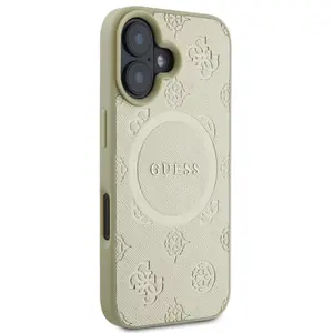 GUESS, Backcover Geschikt voor Apple iPhone 16 Bestendig MagSafe, Goud pas cher