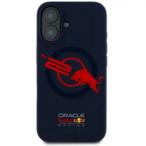 Red Bull Case HC Silicone ORBR20 Logo Red Lining to iPhone 16 MagSafe navy blue (Apple iPhone 16), Coque pour téléphone portable, Bleu pas cher