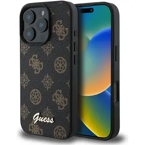 Guess iPhone 16 Pro Max Backcover hoesje Magsafe PU peony   BruinVendu parcdiscount