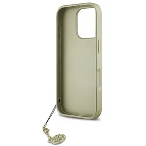 Coque pour iPhone 16 Pro Max - Guess Hardcase 4G Charms Collection (GUHCP16XGF4GGR) - Noir pas cher
