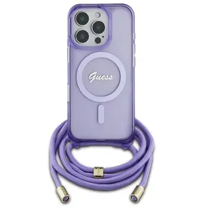 Coque pour iPhone 16 Pro Max - Guess IML Crossbody Cord Cord Script Ma... pas cher
