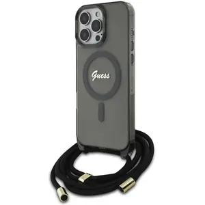 Coque pour iPhone 16 Pro - Guess IML Crossbody Cord Cord Script MagSaf... pas cher