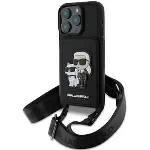 Comparateur de prix : Karl Lagerfeld Coque De Téléphone Saffiano Crossbody Strap Karl And Ch...