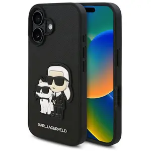 Karl Lagerfeld Coque De Téléphone Pu Saffiano Karl And Choupette Iphon... pas cher