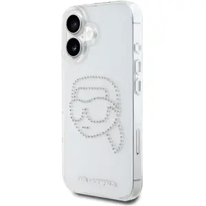 Karl Lagerfeld Case Iml Strass Karl Hoofd Voor Iphone 16 Bescherming pas cher