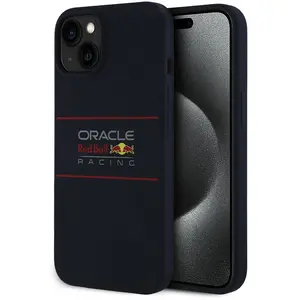 Red Bull Racing Silicone Oversize Horizontal Logo Back Cover hoesje met MagSafe voor Apple iPhone 13 - Donkerblauw pas cher