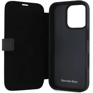 Mercedes MEHCP16X23RWRSK iPhone 16 Pro Max 6.9" czarny/black hardcase MB Waves Leather (Apple iPhone 16 Pro Max), Coque pour téléphone portable, Noir pas cher