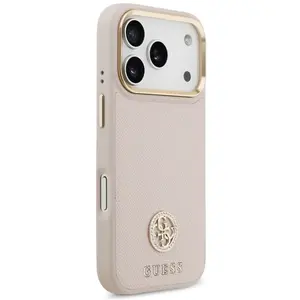 Guess Coque De Téléphone Grained Strass Logo Magsafe Iphone 17 Pro pas cher