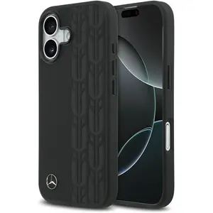 Mercedes Coque De Téléphone Leather Laurel Leaves Magsafe Iphone 17 pas cher