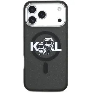 Karl Lagerfeld case Magsafe IML glitter case metal camera frame and bu... pas cher