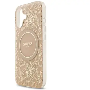 Guess Case Magsafe IML Case Flowers Electroplated Allover With Beads S... pas cher