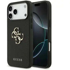 Guess Coque De Téléphone Grained Big 4g & Classic Logo Iphone 17 Pro pas cher