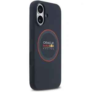 Red Bull Silicone Red Ring MagSafe Case for iPhone 17 Navy Blue (Apple... pas cher