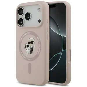 Karl Lagerfeld - Silicone Ring MagSafe (KLHMP17LSCMKCRHP) - iPhone 17 ... pas cher