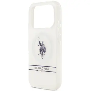 U.s. Polo Assn. Dh Bottom Stripe Logo Case Voor Iphone 17 Pro Magsafe pas cher