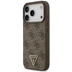 Guess - Leather 4G Triangle Strass MagSafe (GUHMP17LP4TDPLW) - iPhone ... pas cher