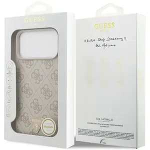 Guess - Leather 4G Triangle Strass MagSafe (GUHMP17XP4TDPLP) - iPhone ... pas cher