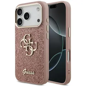 Guess - Fixed Glitter Big 4 Metal Frame (GUHCP17LHG4SGCP) - iPhone 17 ... pas cher