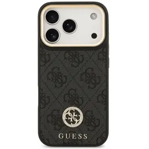 Guess 4G Strass Logo & Big Strap Metal Buttons MagSafe case for iPhone...