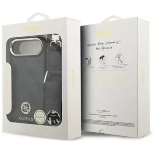 Guess 4G Strass Logo & Big Strap Metal Buttons MagSafe case for iPhone... pas cher