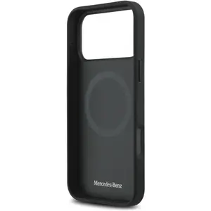 Mercedes Etui Plain Smooth Leather MagSafe do iPhone 17 Pro Max czarny... pas cher
