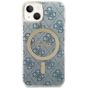 Guess 4G MagSafe Back Case - Apple iPhone 14 (6.1") - Blauw pas cher