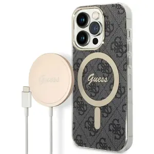 Guess Coque De Téléphone Gubpp14lh4eacsk+ Charger Set Iphone 14 Pro 6.1 4g Print pas cher