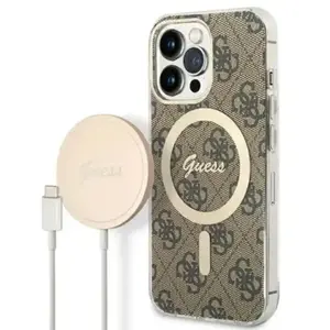 Comparateur de prix : Set - Guess - GUBPP13LH4EACSW Case+ Oplader iPhone - 13 - Pro - bruin/...