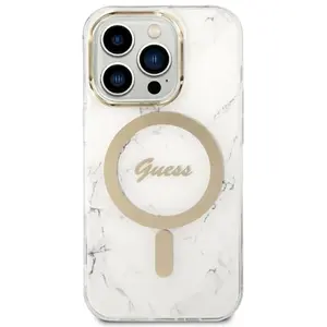 Comparateur de prix : GUESS, Pakket Geschikt voor Apple iPhone 14 Pro Marble Case en MagSafe...