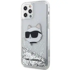 Karl Lagerfeld Liquid Glitter NFT Choupette Head - Coque pour iPhone 1... pas cher