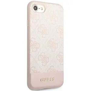 Guess 4G Stripe Back Case - Geschikt voor Apple iPhone 7/8/SE (4.7") - Roze pas cher