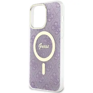 Guess 4G MagSafe - Coque pour iPhone 14 Pro Max (Violet) - 3666339118259 pas cher