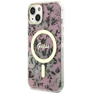Guess Coque De Téléphone Guhmp14mhcfwsp Iphone 14 Plus 15 Plus 6.7 Flower pas cher