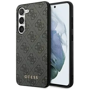 Guess Hoesje Hard Case 4G Logo Metal Zwart Geschikt voor Samsung Galaxy S23 pas cher