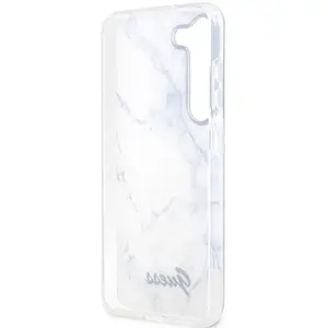 Guess Hoesje Back Cover Marmer Wit Geschikt voor Samsung Galaxy S23 Plus pas cher