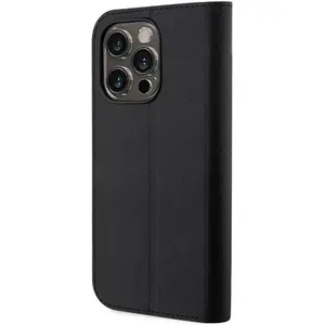 iPhone 14 Pro Bookcase hoesje - Karl Lagerfeld - Effen Zwart - Kunstleer pas cher