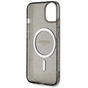 Guess Glitter Gold MagSafe - Coque pour iPhone 14 (Noir) - 3666339125561 pas cher