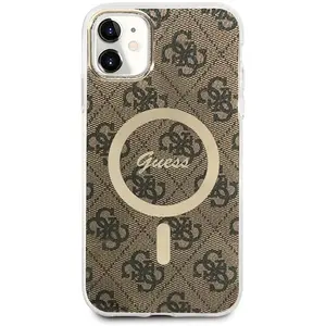 Guess 4G Back Case (MagSafe Compatible) voor Apple iPhone 11 (6.1") - Bruin pas cher