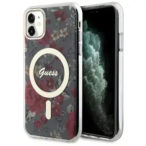 Guess Coque De Téléphone Guhmn61hcfwsa Iphone 11xr 6.1 Zielonykhaki Flower pas cher