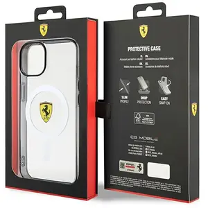 Comparateur de prix : Ferrari Outline Magsafe - Coque pour iPhone 14 (Transparente) - 366633...