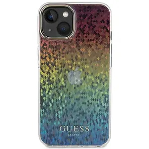 Guess GUHCP15SHDECMI iPhone 15 6.1" wielokolorowy hardcase IML Faceted... pas cher