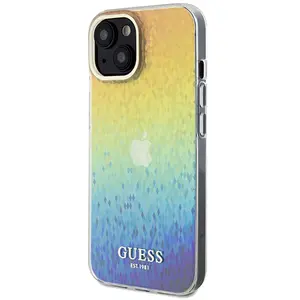 Guess IML Faceted Mirror Disco Iridescent - Coque pour iPhone 14 (Iridescent) pas cher