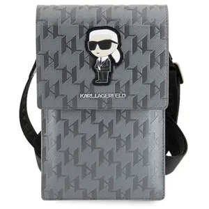 Karl - Lagerfeld - Tas KLWBSAKHPKG koffer - zilver Saffiano Monogram I...