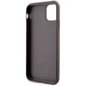 Guess 4G Imprimé Stripe - Coque pour iPhone 11 / iPhone XR (Marron) pas cher