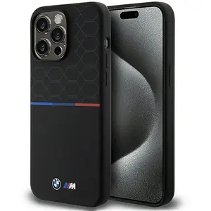 BMW M Silicone Tricolor Pattern Back Case (MagSafe Compatible) - Gesch... pas cher
