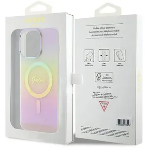 Comparateur de prix : Coque - Guess - IML Iridescent - MagSafe - iPhone 15 Pro - Rose