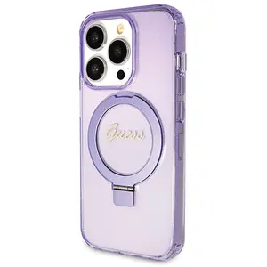 Guess Coque De Téléphone Guhmp14lhrsgsu Iphone 14 Pro 6.1 Fioletowy Ri... pas cher