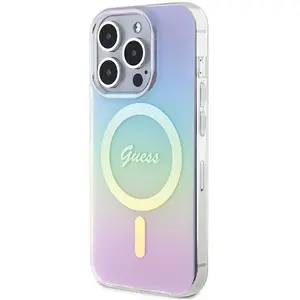 Comparateur de prix : Coque Guess IML Iridescent MagSafe pour iPhone 15 Pro Max - Purple
