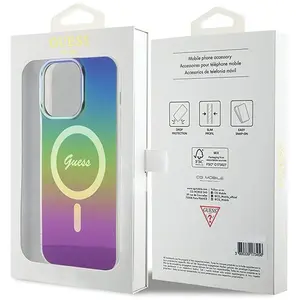 Guess iPhone 15 Pro Max 6,7" rainbow hardcase Iridescent MagSafe pas cher