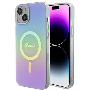 Guess Iridescent Back Case (MagSafe Compatible) - Apple iPhone 15 Plus... pas cher